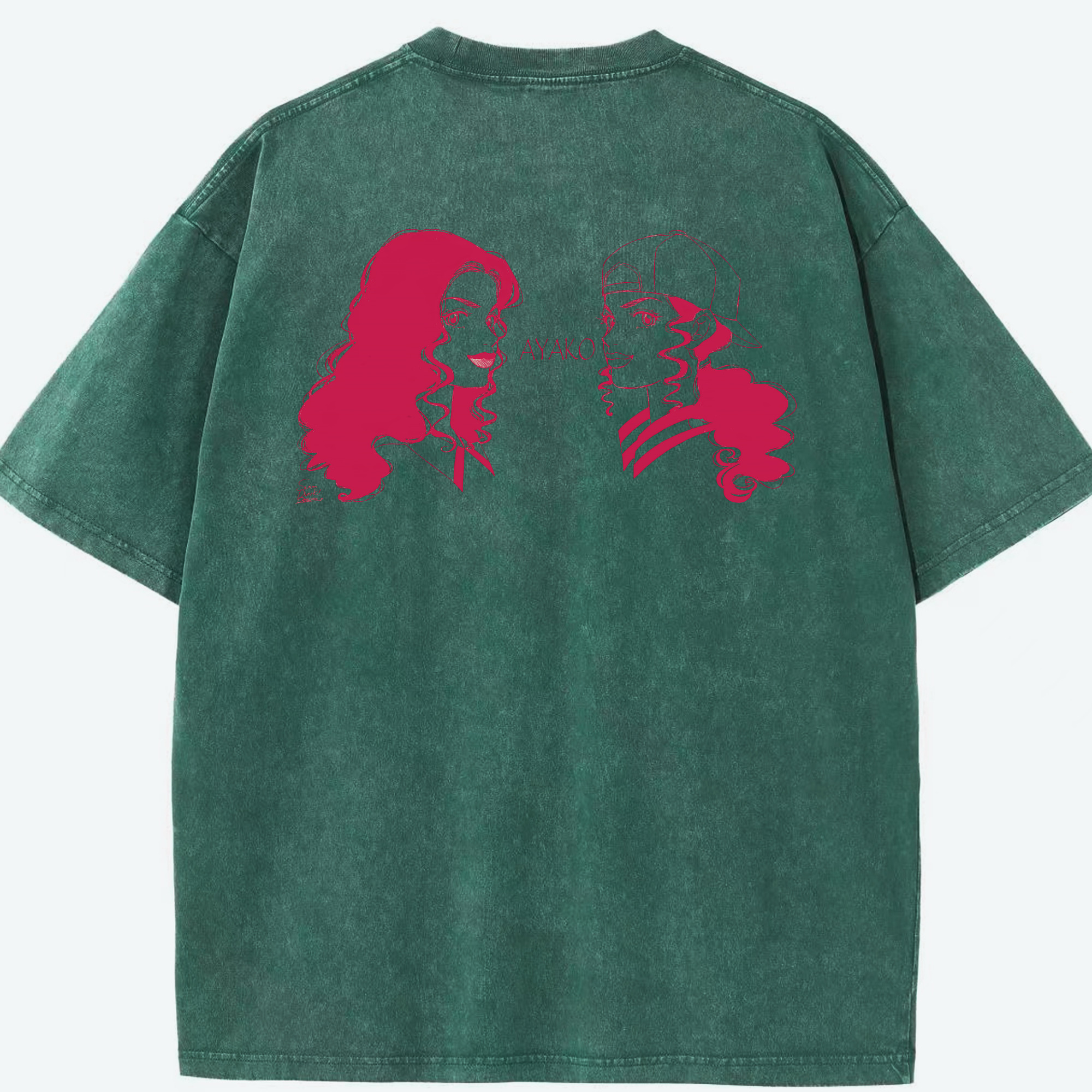 SLAM DUNK／スラムダンク 綿100% ヴィンテージ風 半袖Tシャツ（背面プリント）